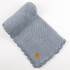 Manta algodón orgánico NIU Crochet Blue